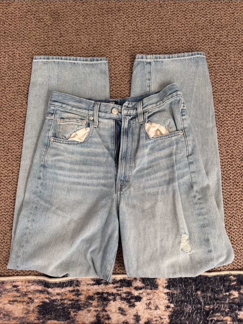 Anthropologie Edwin high rise wide leg Jean